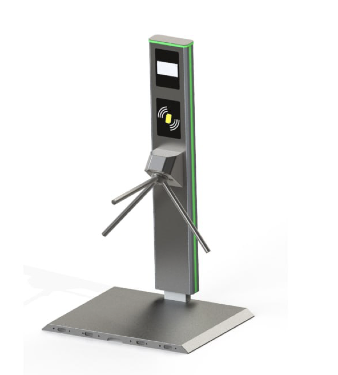 Турникет SkiSmart: полуростовой, три преграждающие планки, светодиодная подсветка