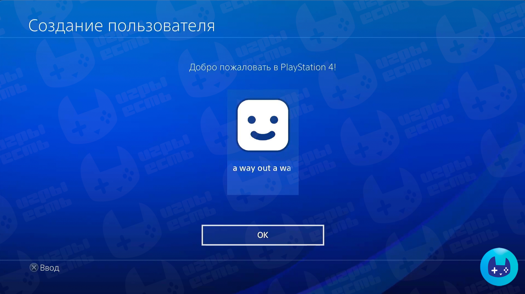Шаг настройки PS4