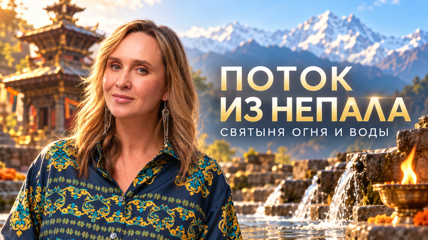 Поток из Непала — Покхара у подножия священной горы Мачапучаре
