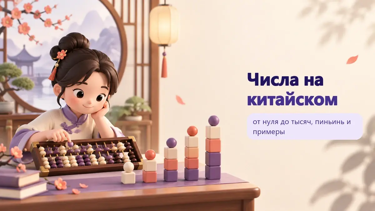 Обложка статьи «Числа на китайском»: тематическая учебная композиция LaRou