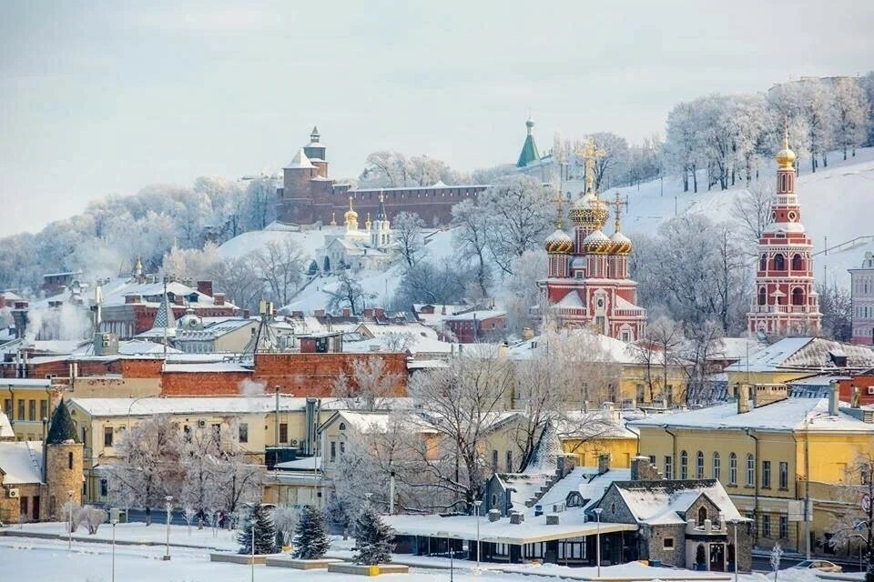 Зимний нижний новгород фото