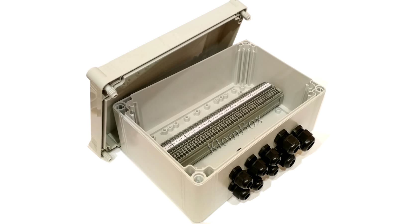 коробка KlemBox КК, 50 клемм 24А 500В 0,5-4мм2, поликарбонат, IP65