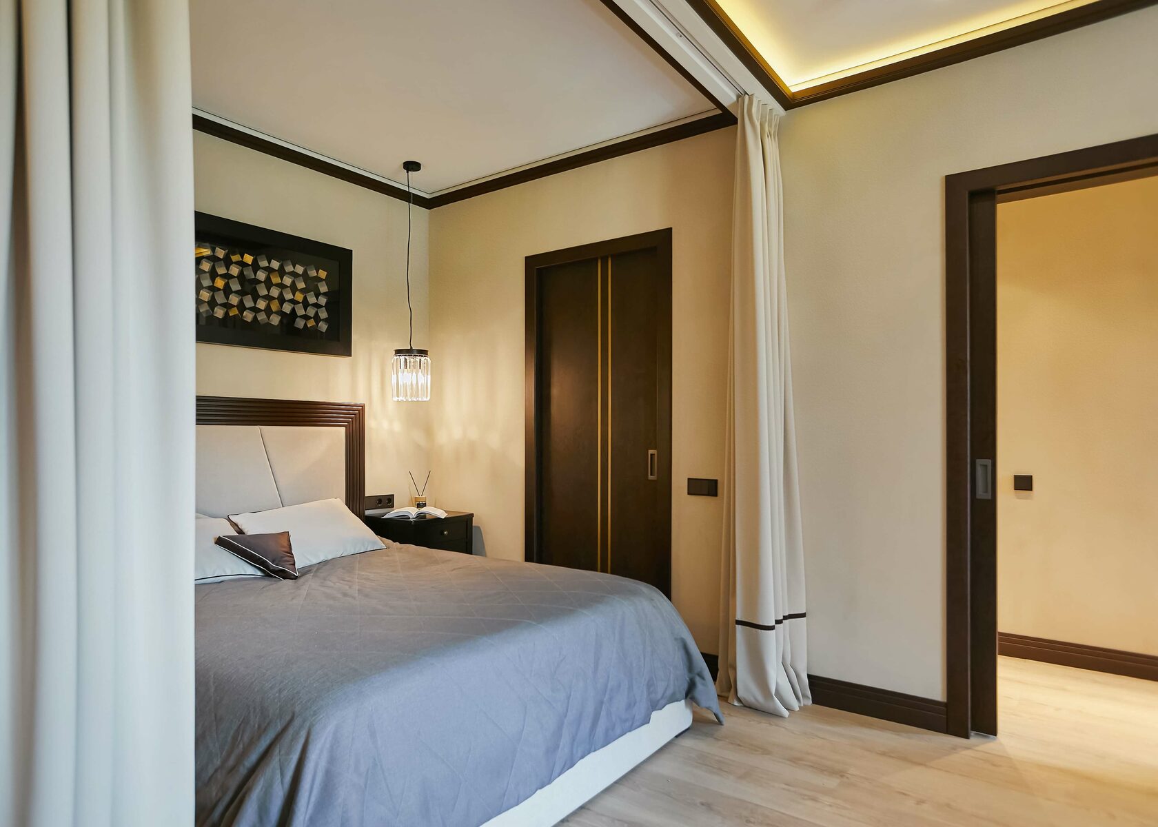 Проспект Мира - Дизайн интерьера спальня, кровать