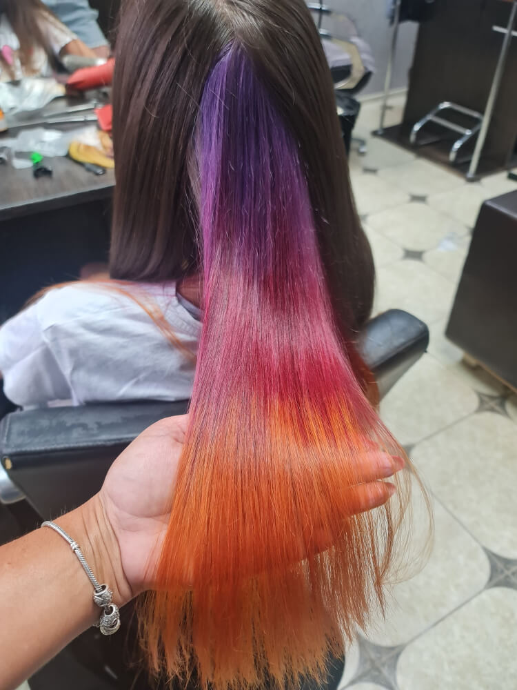 окрашивание прядей