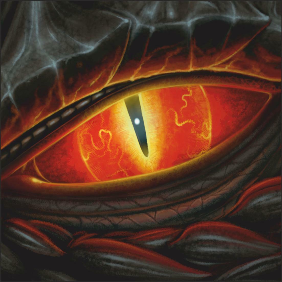Глаз дракона в окне арт