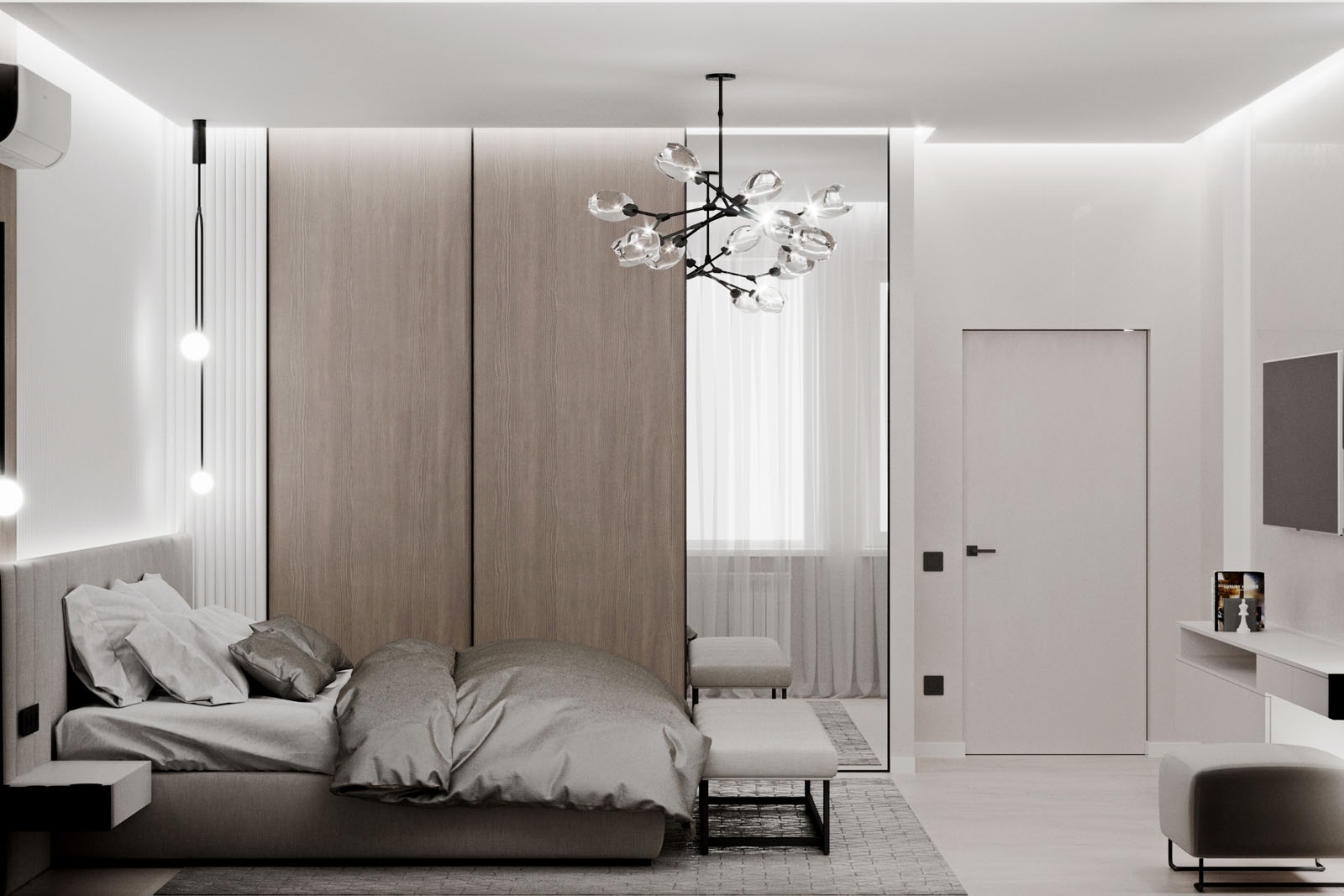 мебель спальной, кровать