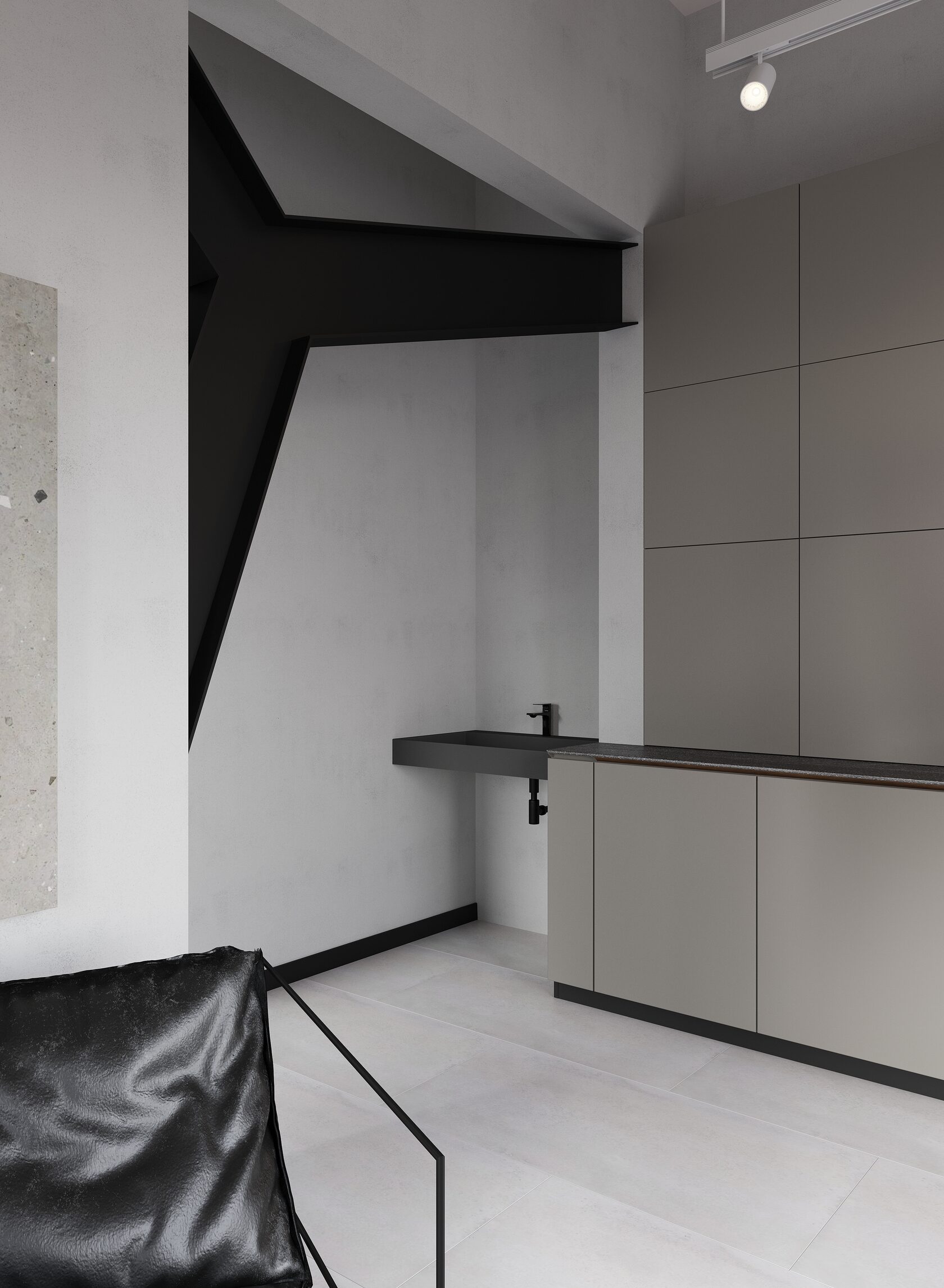 кухонная зона в кабинете офиса