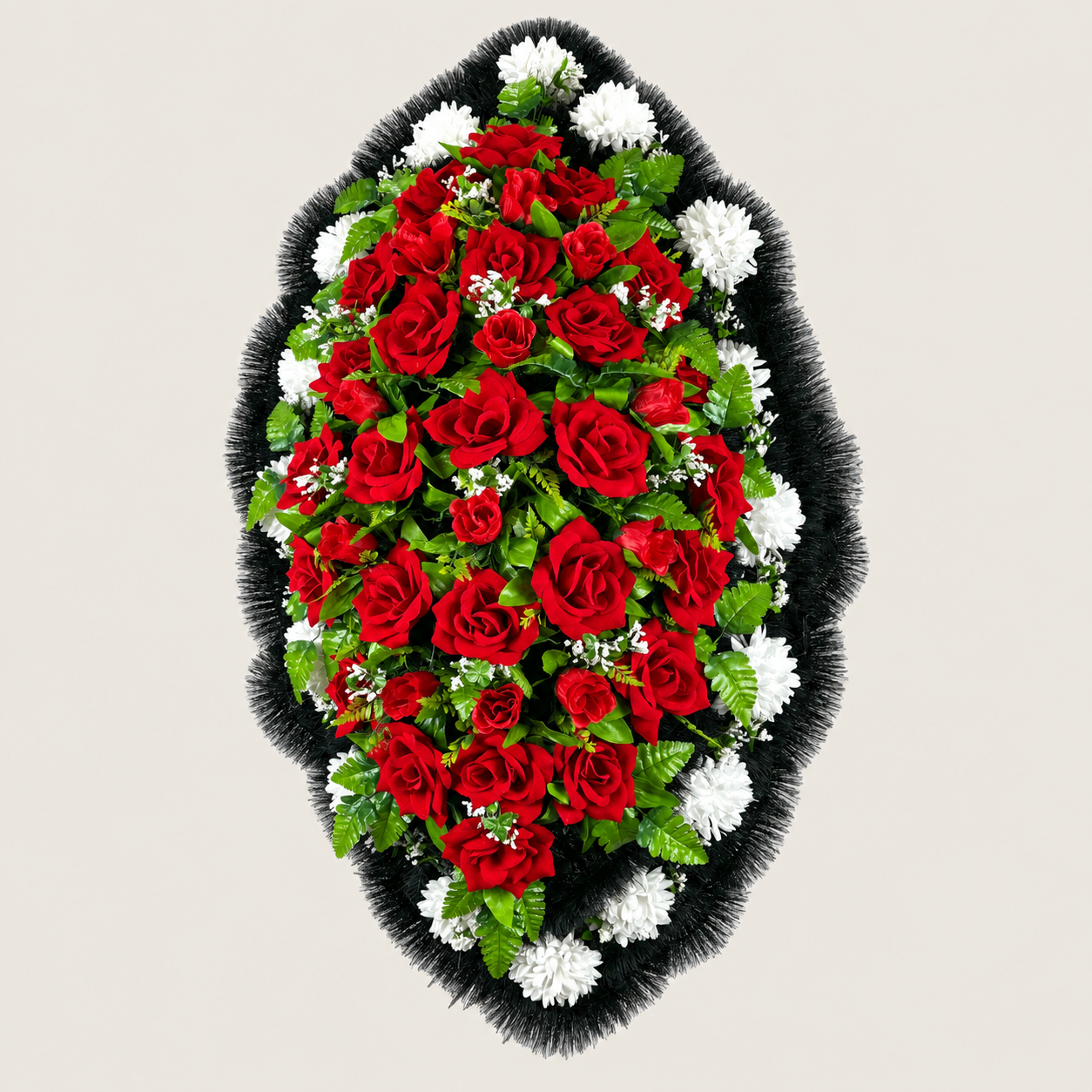 Ритуальный венок из искусственных цветов
