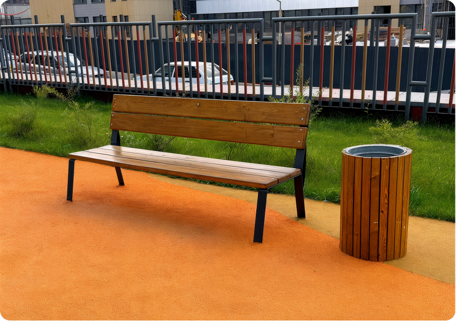  Диван парковый