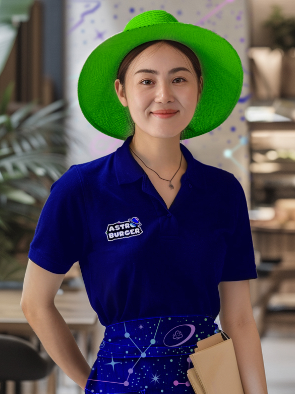 Брендинг для бургерной Astro Burger: логотип, фирменный стиль, упаковка, космическая стилистика