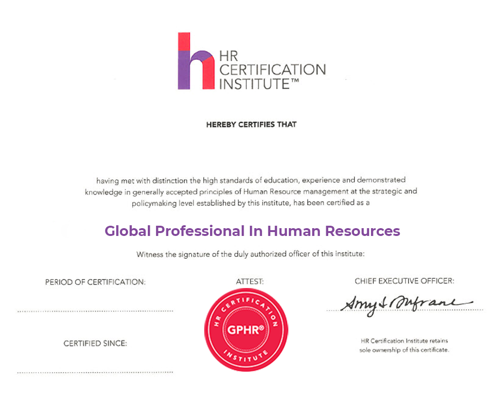 International GPHR™ certification