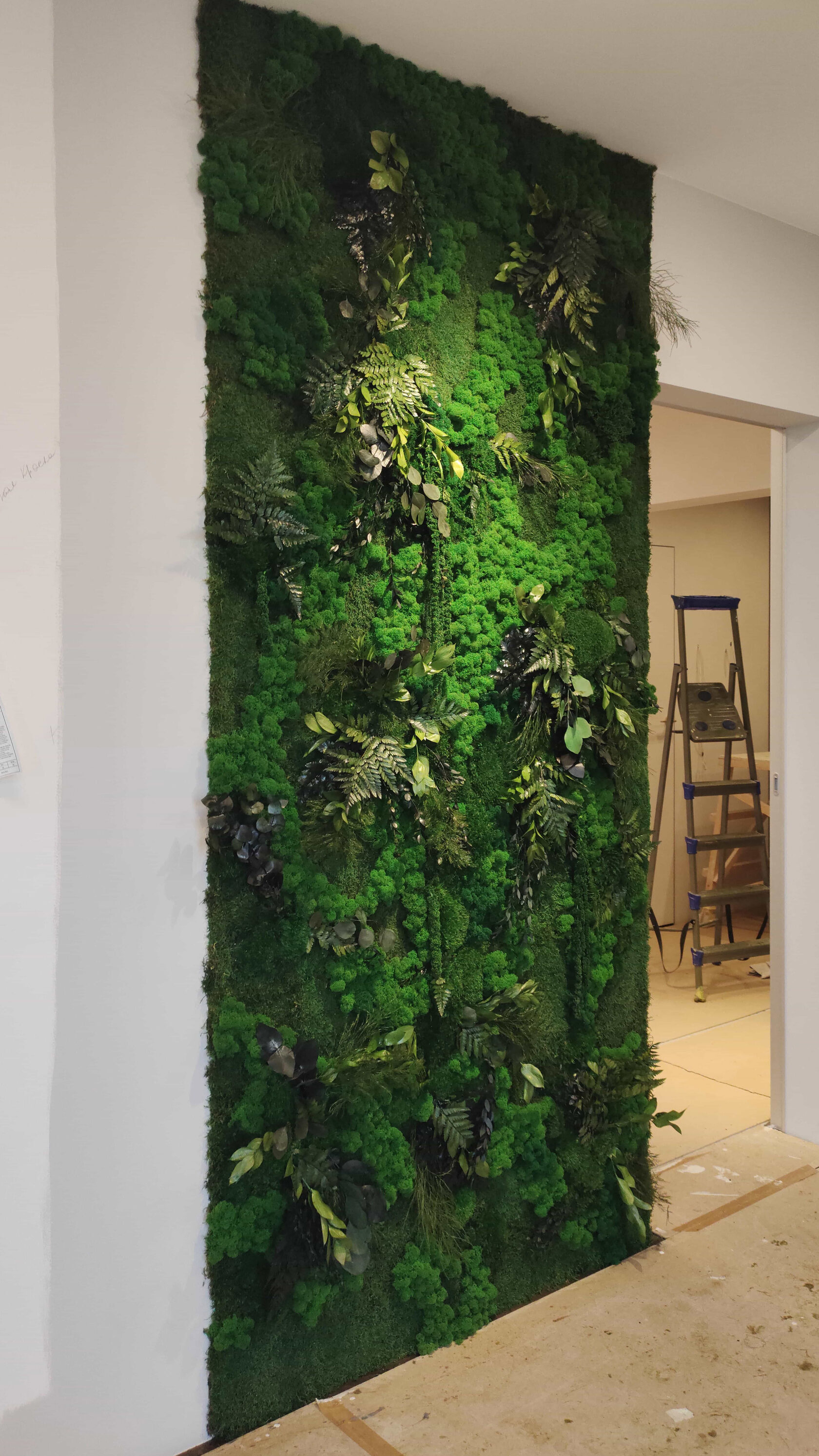 панель из мха