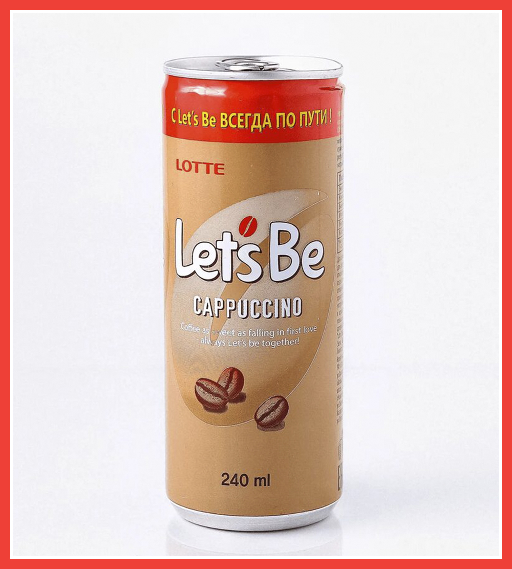 Кофе lets be. Lets be напиток кофейный Cappuccino 240 мл ж/б. Негазированный кофейный напиток Lotte Let's be Latte 0,240 ж/б. Кофе Let's be в банках 240 мл. Latte. Кофейный напиток Lotte Let's be Cappuccino.