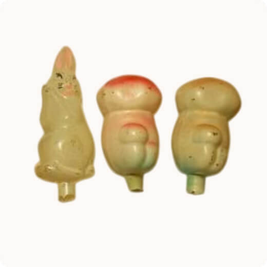 Елочные игрушки животные грибы овощи цветы