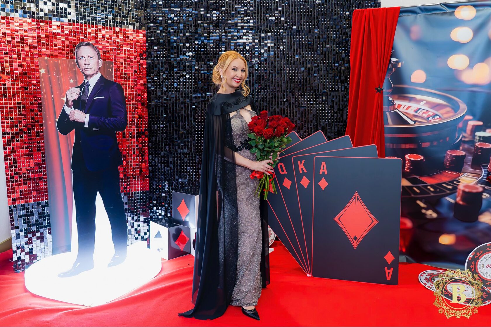 Йордана Димитрова с рокля от Bridal Fashion за Гала вечерта на 8 март с тема  James Bond 007 Casino Royale