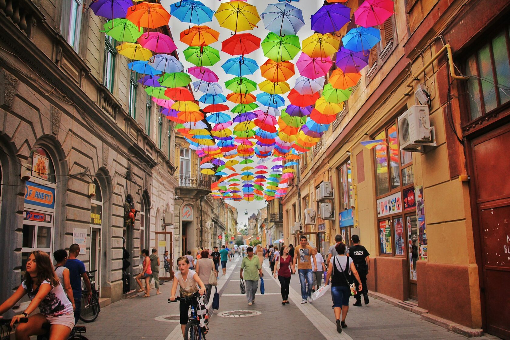 multiple coloured umbrellas representing different backgrounds