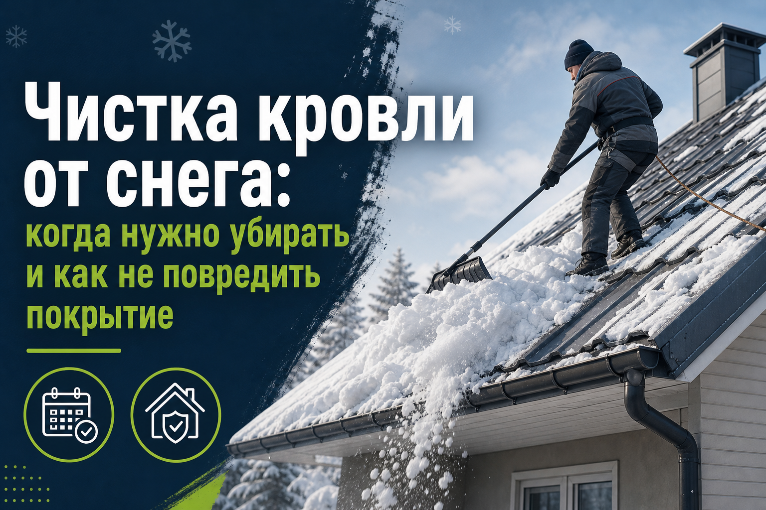 Когда надо чистить снег зимой?