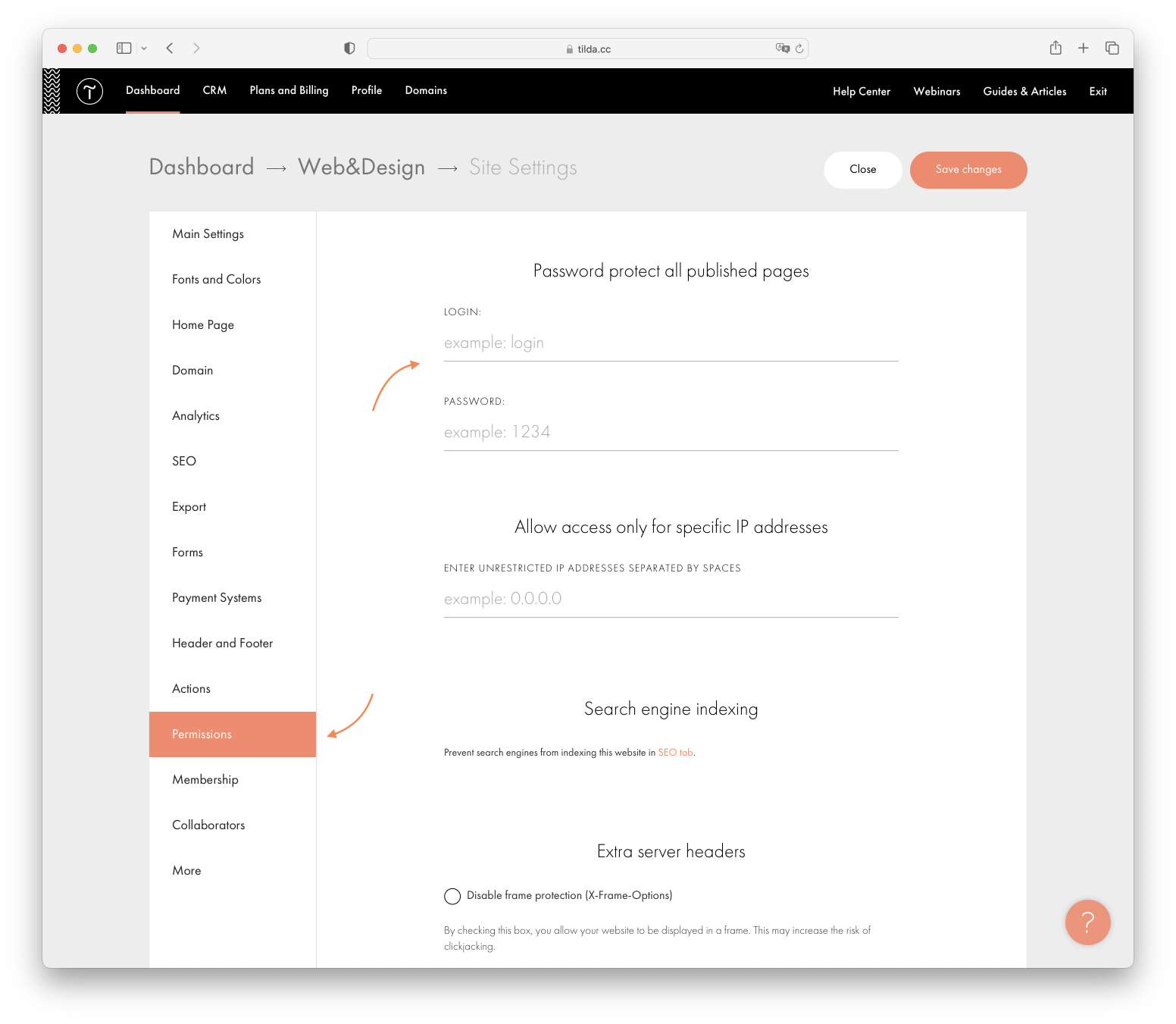 Page Publishing │ Tilda Help Center