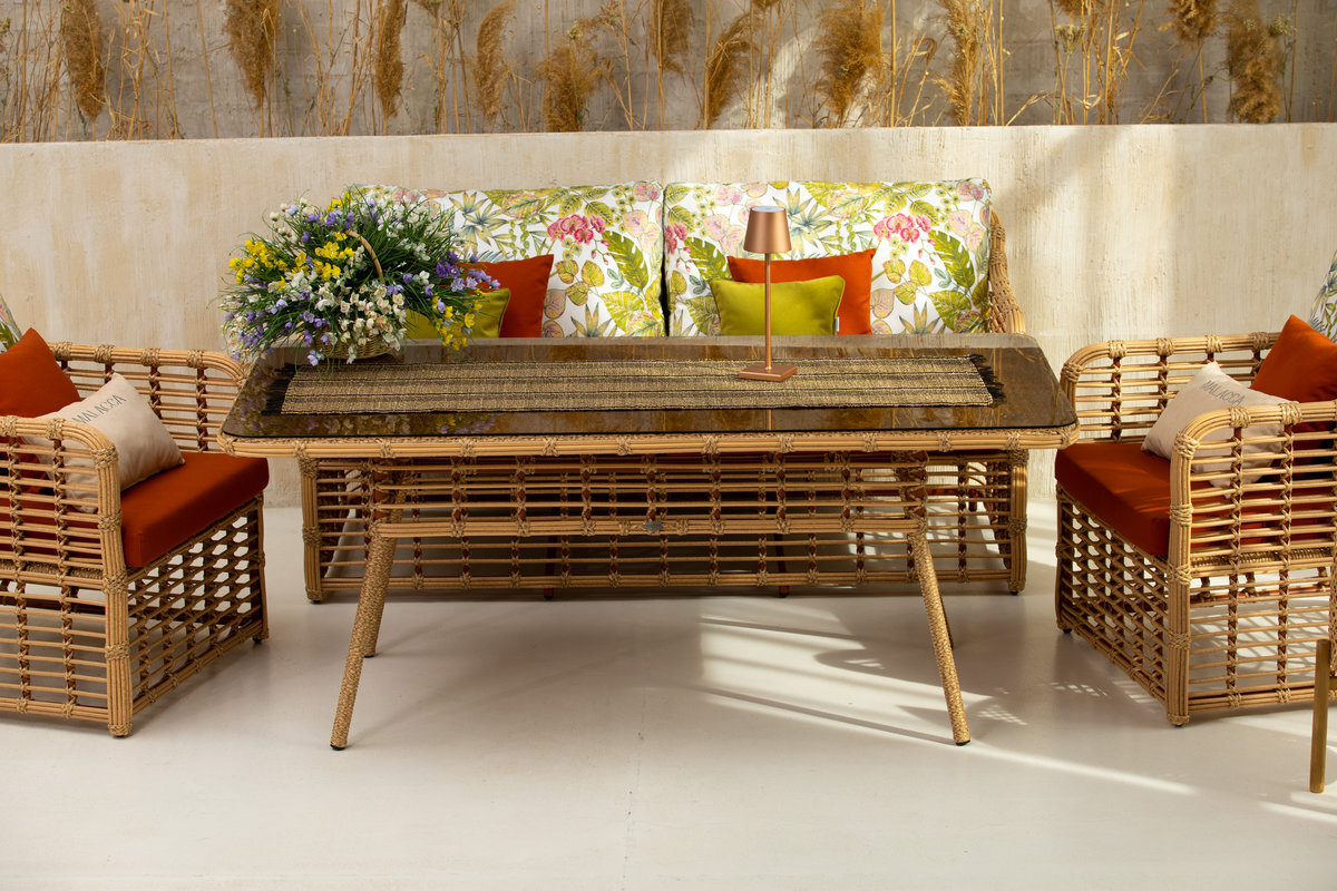 Комплект мебели для сада Блисс от Малакка из искусственного ротанга 