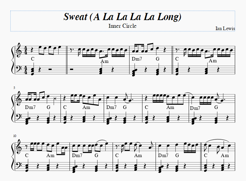 Sweat (A La La La La Long)