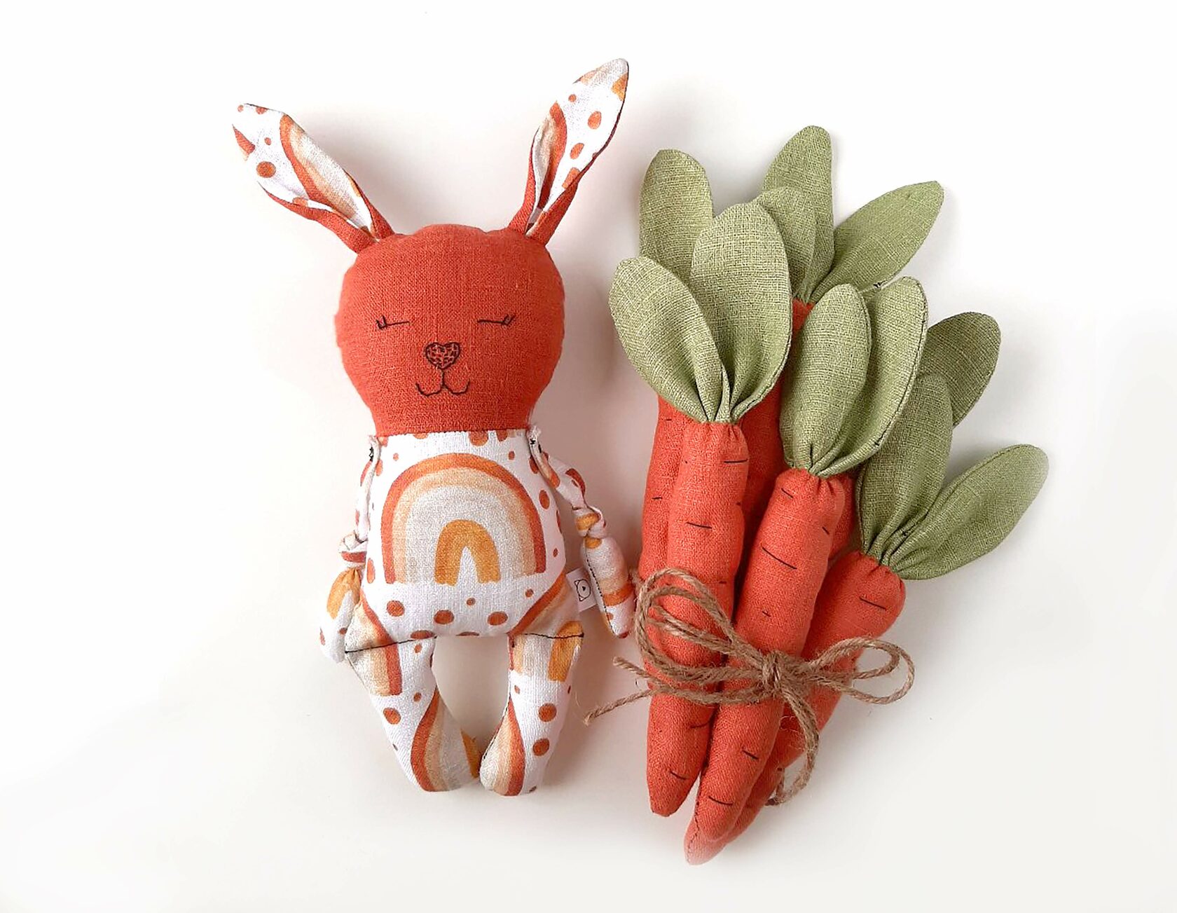 Carrot sewing pattern free how to make fabric carrots easy diy