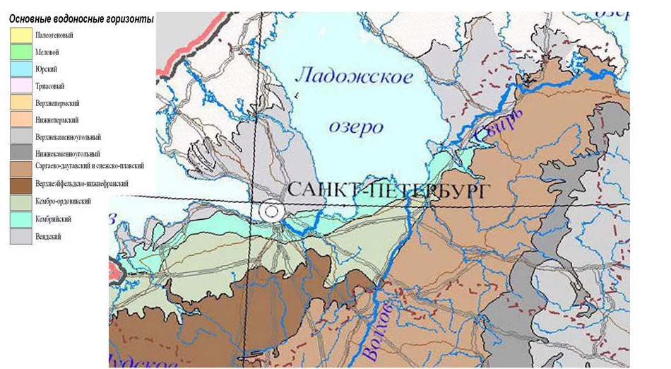 Карта скважин на воду в ленинградской. Глубина залегания водоносных слоев в Ленинградской области карта. Карта грунтовых вод Ленинградской области. Карта глубин залегания воды Ленинградской области. Карта водоносных горизонтов Ленинградской области.