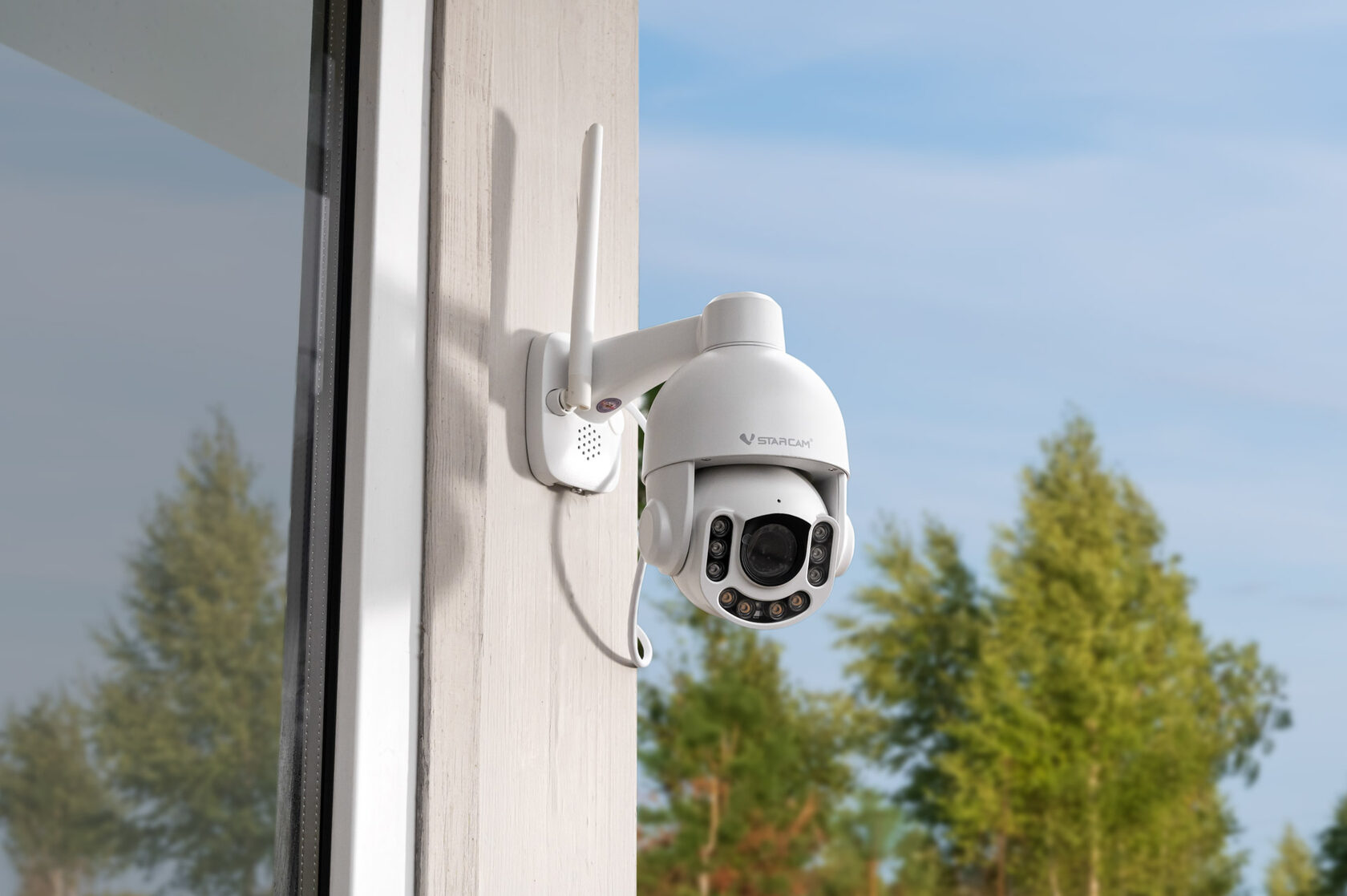 Поворотная уличная камера IP