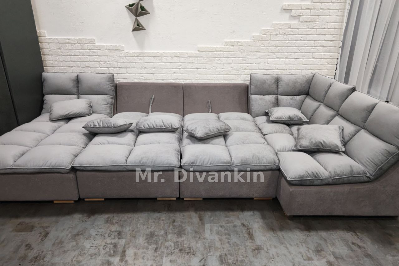Модульный диван: после перетяжки — Mr. Divankin