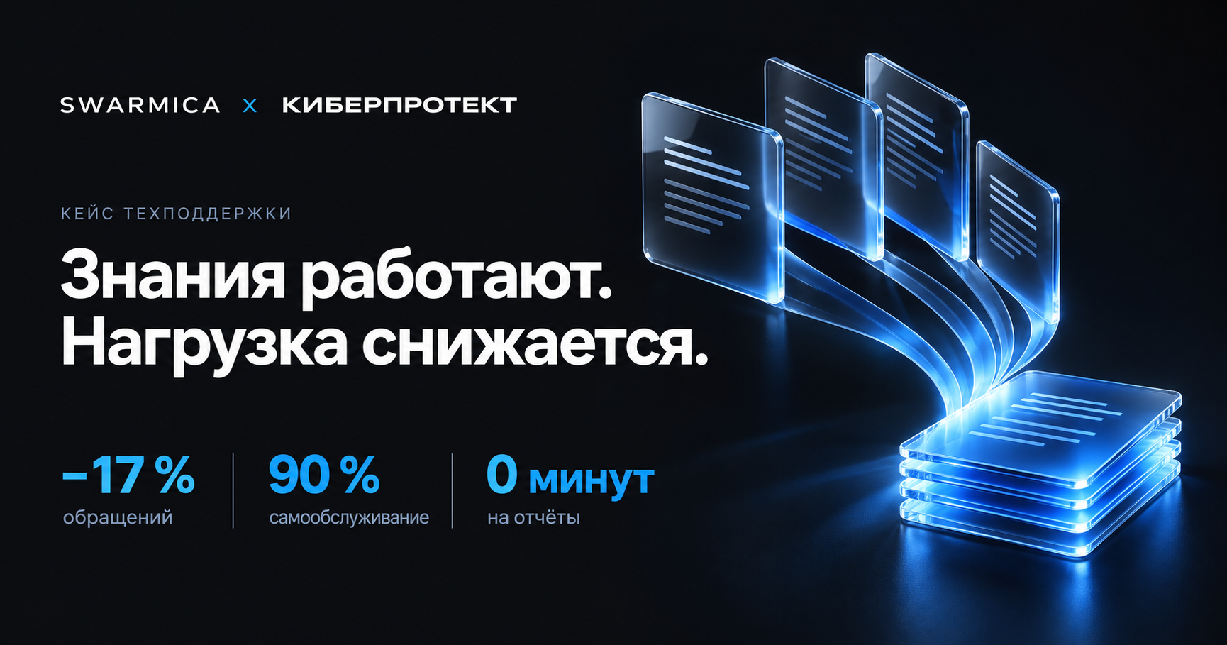 Обложка материала: Киберпротект: −17 % обращений, 90 % самообслуживания