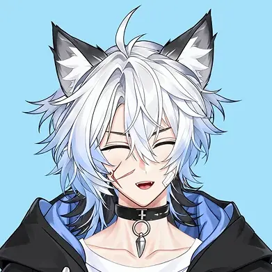 Смех — VTuber модель парня-волка