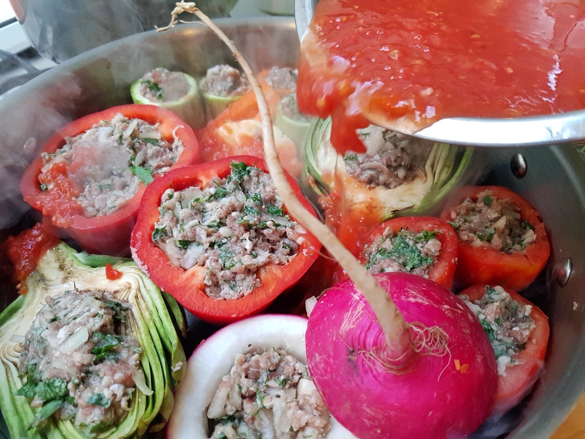 Простой рецепт фаршированных овощей. Кулинарный блог Вкусный Израиль.