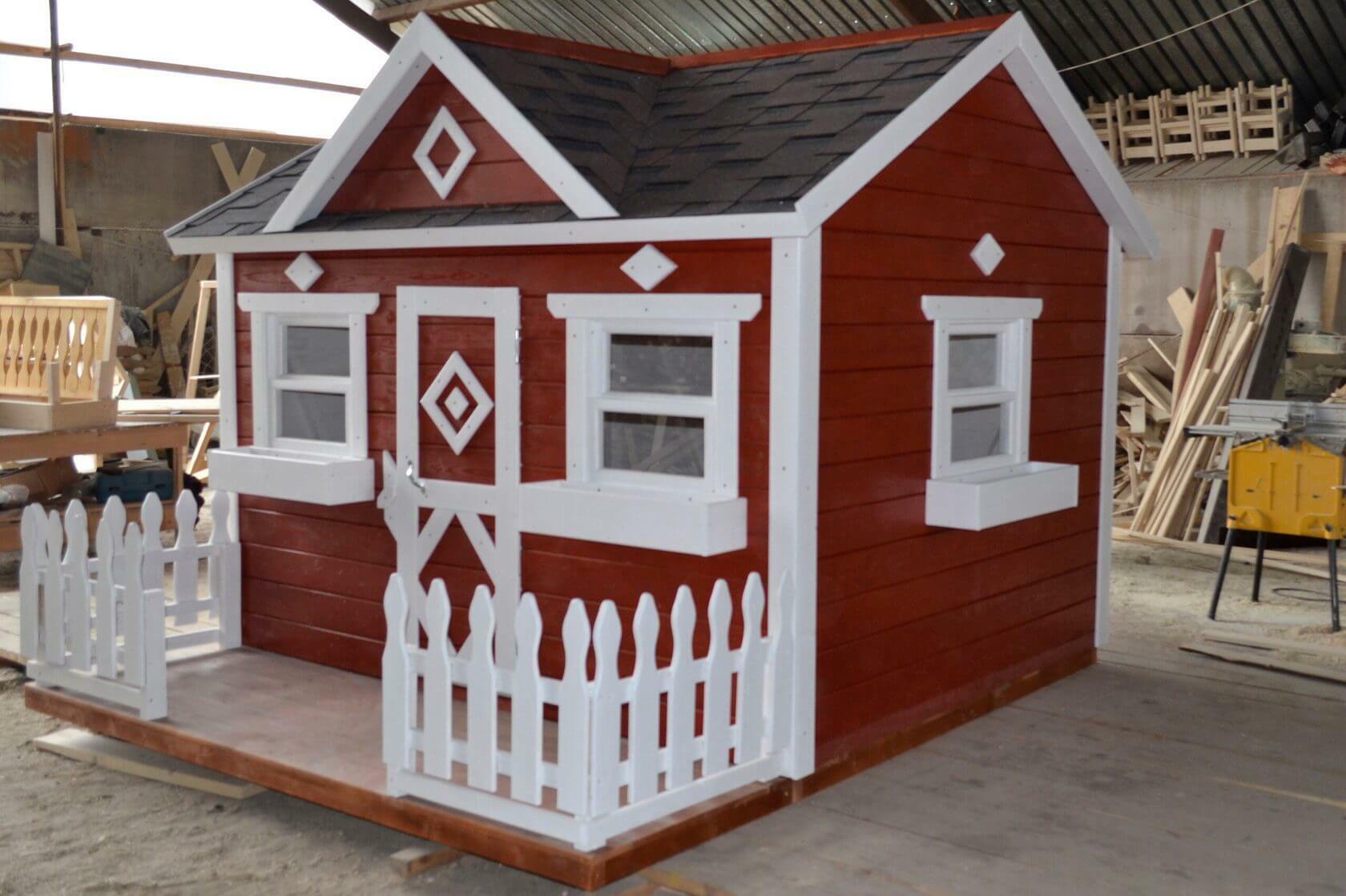 Домики: Игровой детский деревянный домик для дачи. Арт