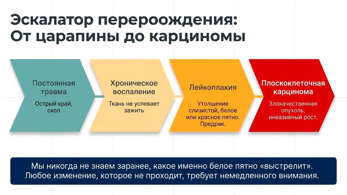 От царапины до рака последовательность процесса