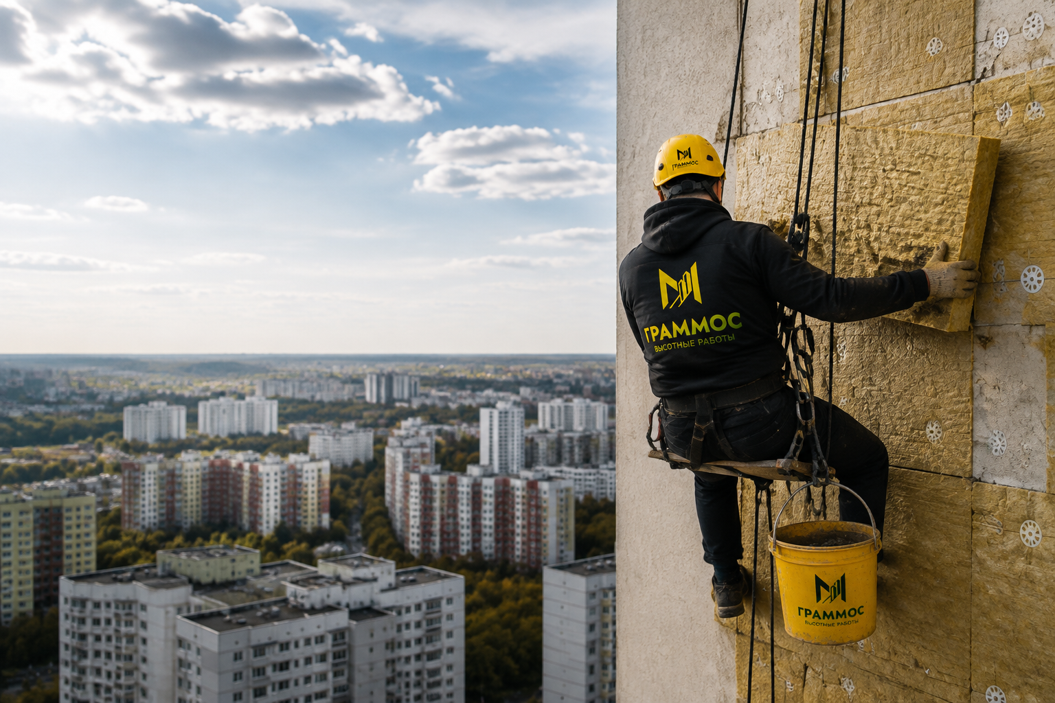Утепление фасадов здания