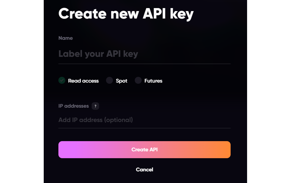 Creating API Keys