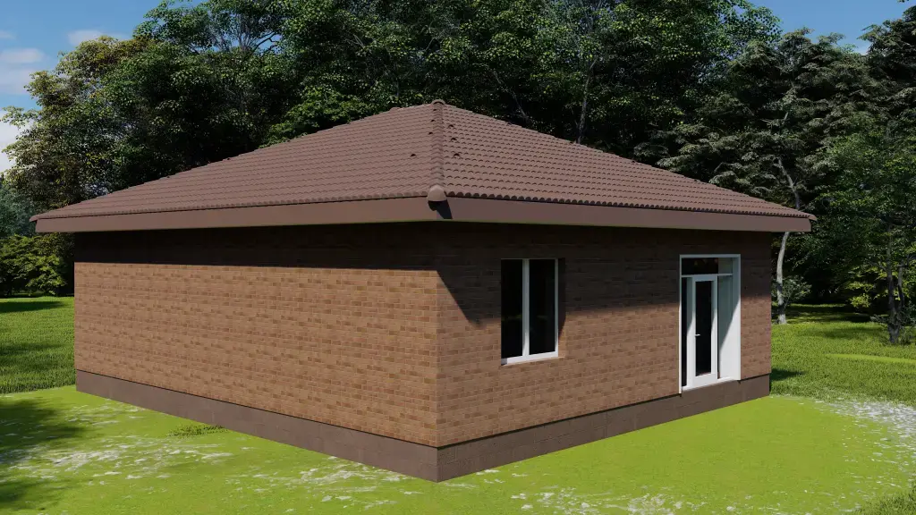 Индивидуальный одноэтажный дом 91 м²: изображение 2