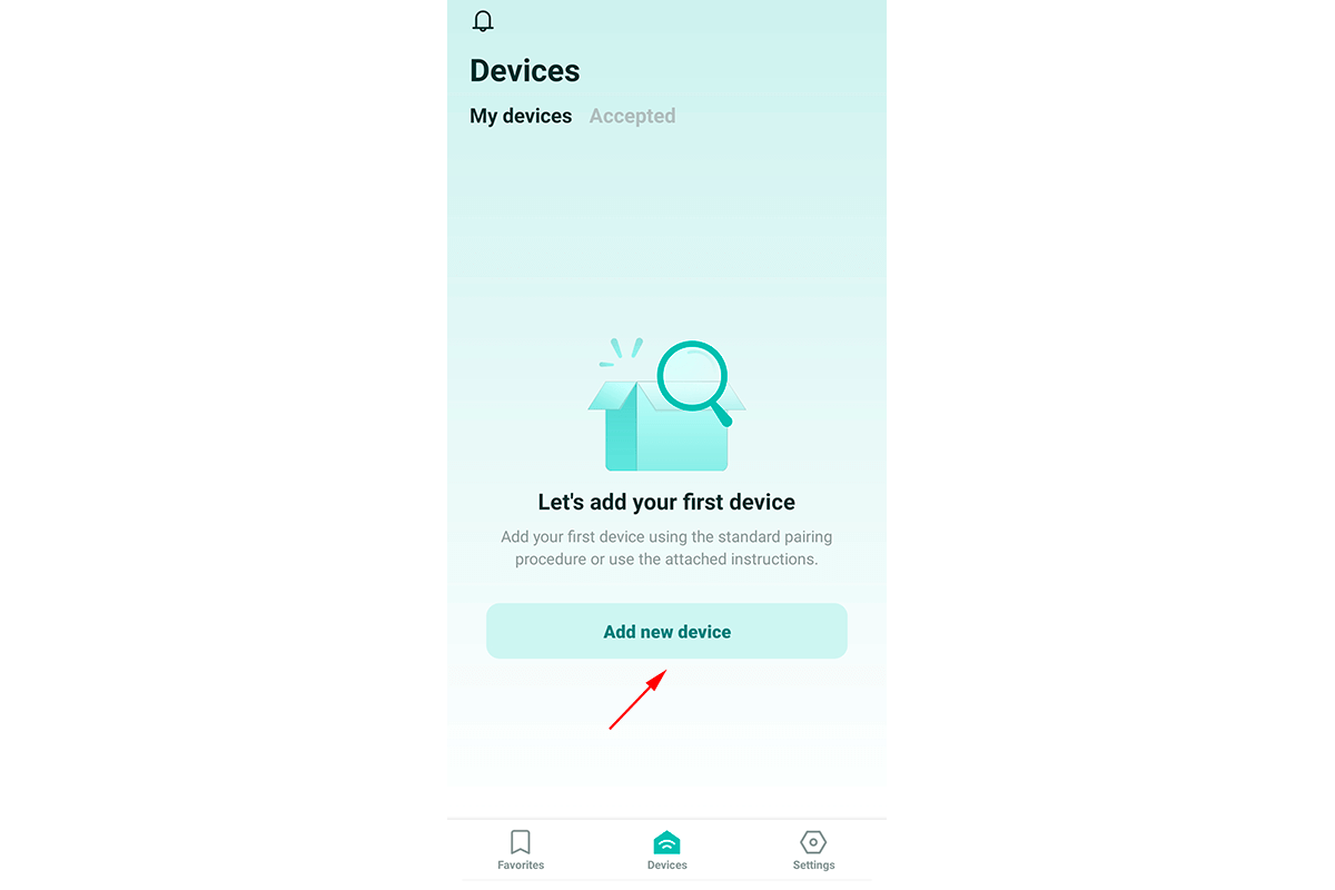 2Smart Cloud app’s Devices screen