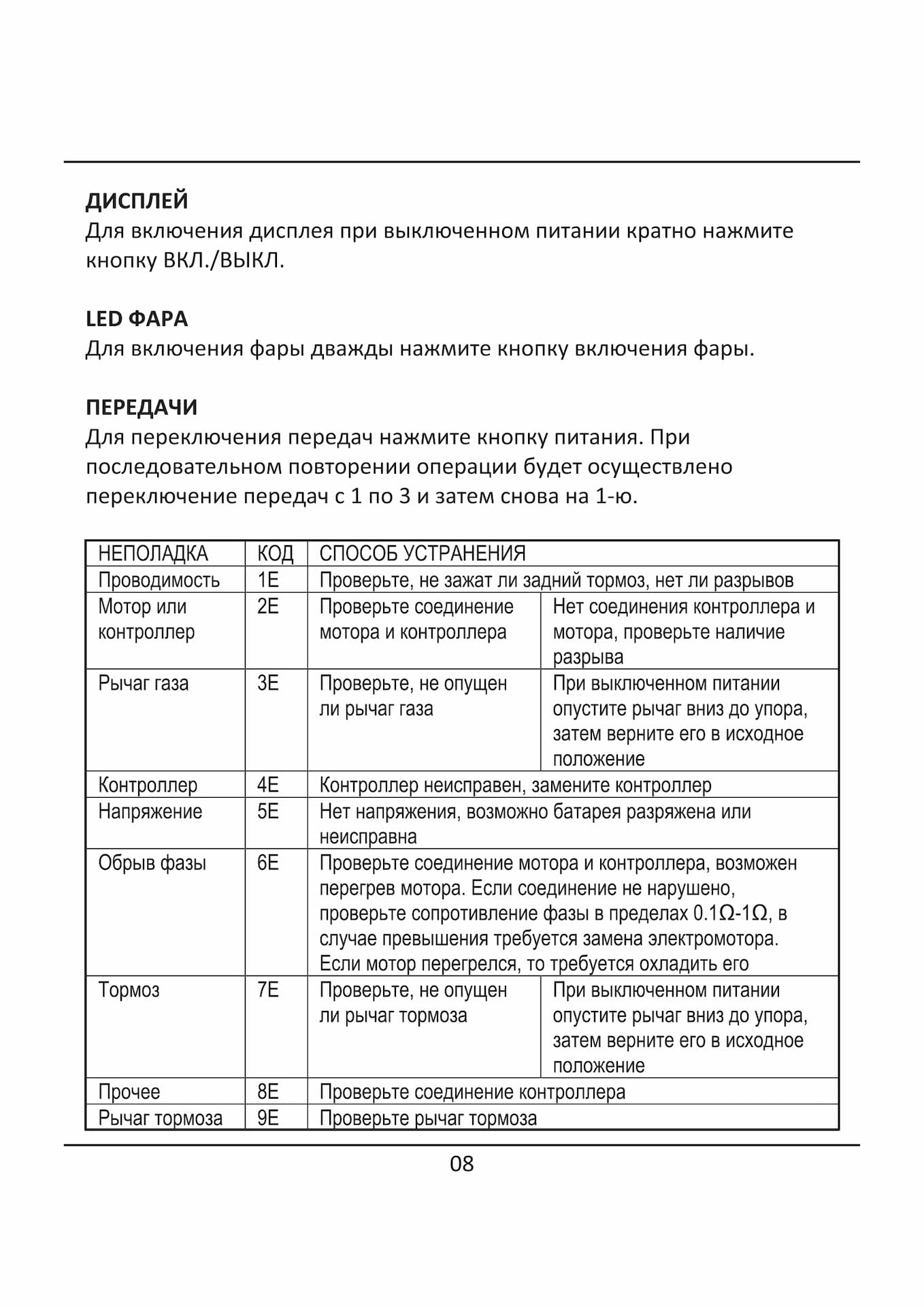 Инструкция к электросамокату Kugoo S8 Pro