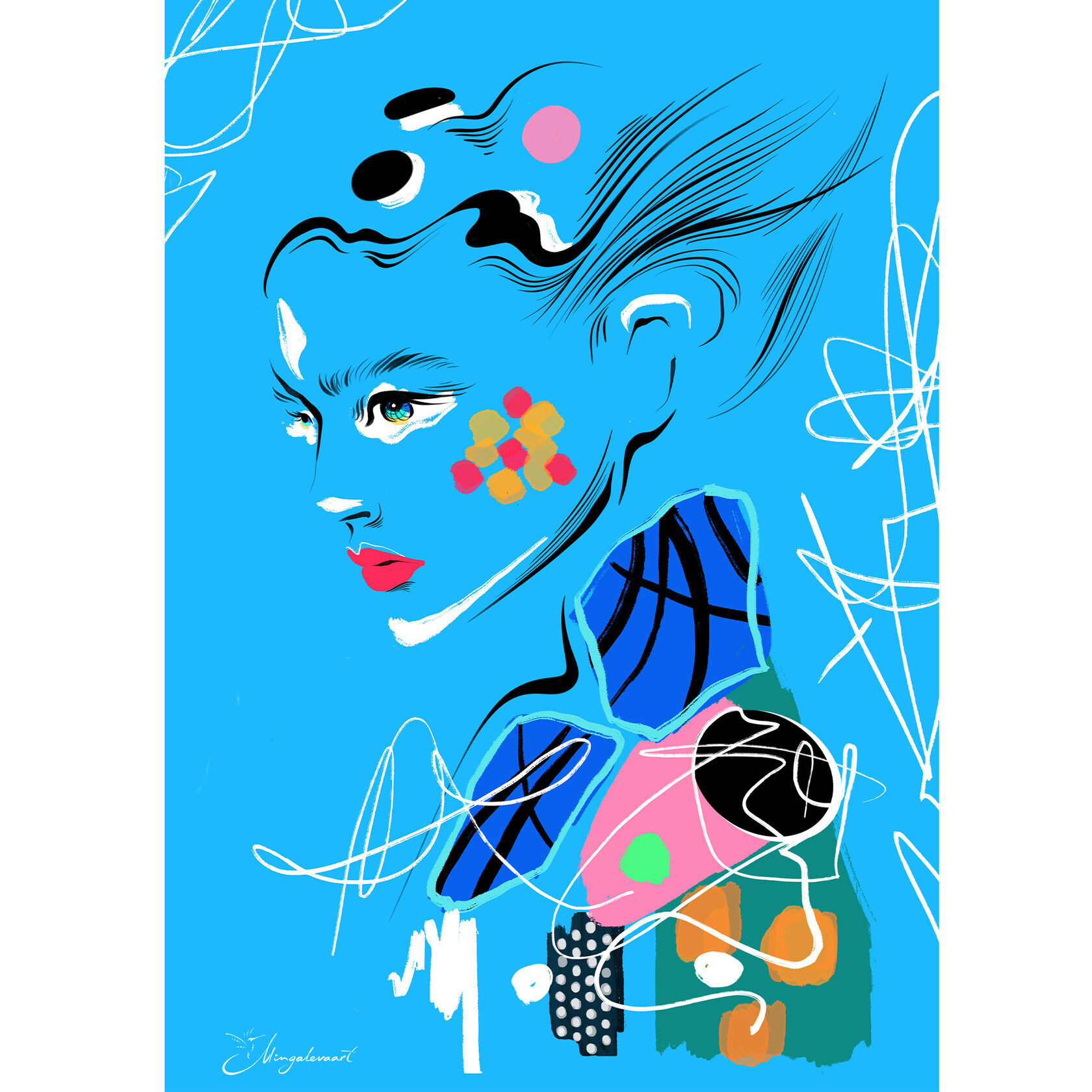  Цифровая иллюстрация, Фэшн-иллюстрация, Fashion-illustrator, mingalevaart, Анна Мингалёва