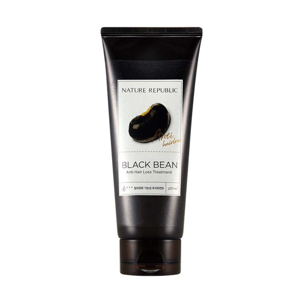 Black republic. Black Bean Anti hair loss treatment 200ml. Маска против выпадения волос nature Republic Black Bean Anti hair loss treatment. Лечебная маска с экстрактом черных бобов Black Bean Anti hair loss treatment 200 мл.. Nature Republic Black Bean Anti hair loss Shampoo (300ml).