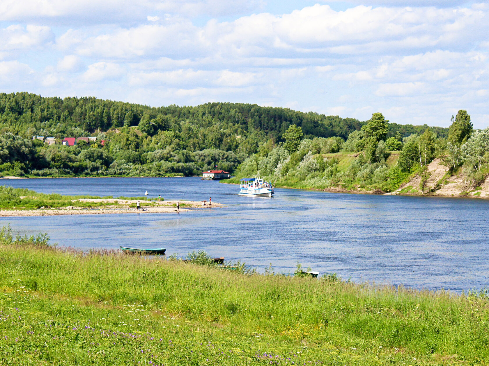 пляж в тарусе на оке