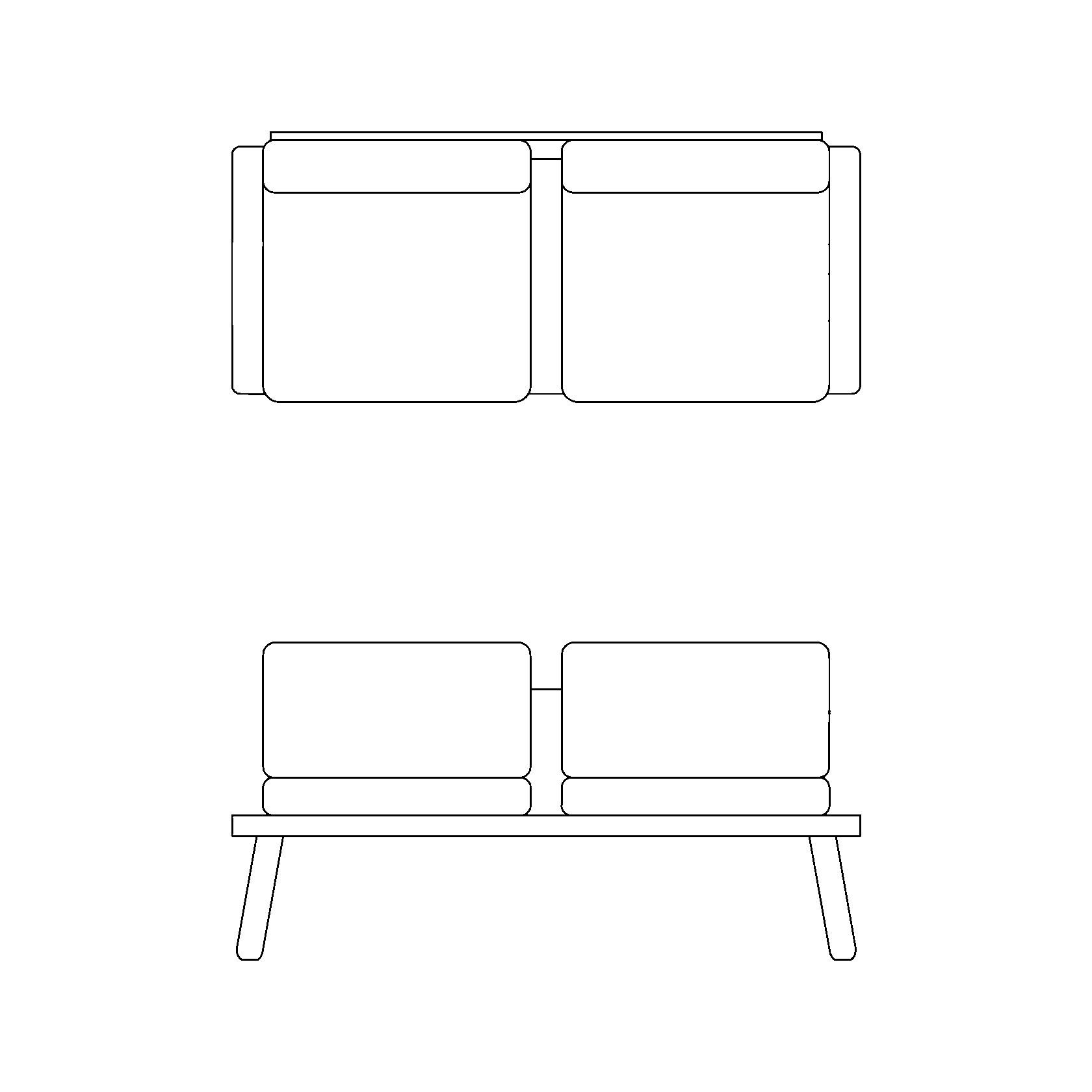 СОФА НА НОЖКАХ