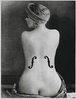 Фотоколлаж Ман Рэя «Скрипка Ингреса» 1921 года