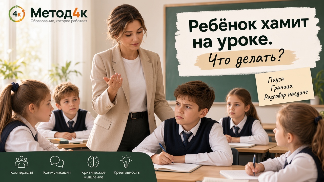 Ребёнок хамит на уроке