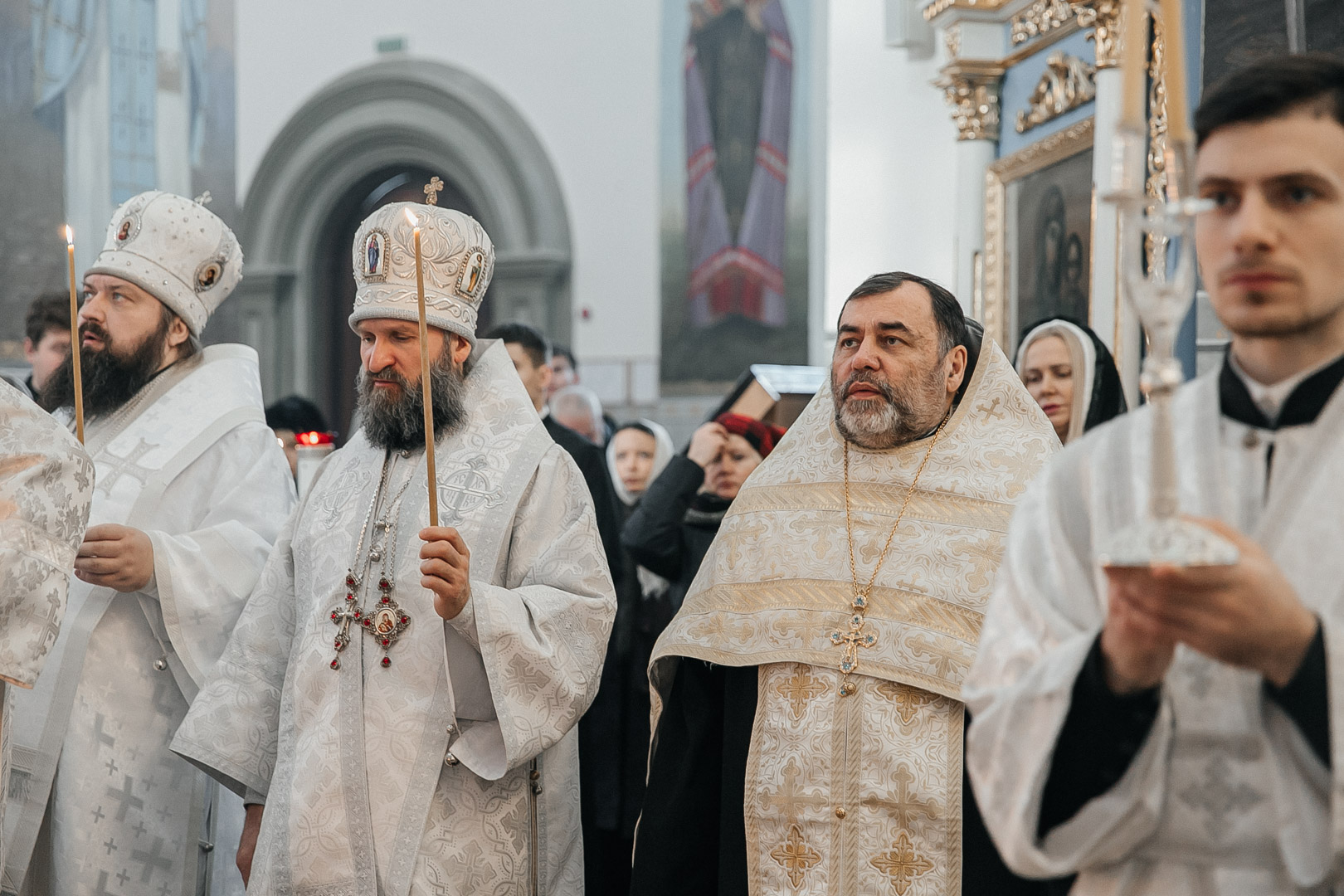 Снег в Новочеркасске Патриарший собор