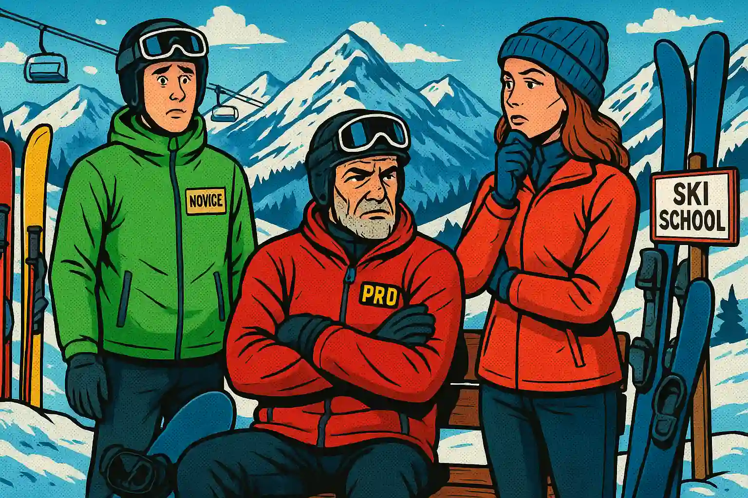 Инструктор по горным лыжам в Красной Поляне: школа или частный тренер