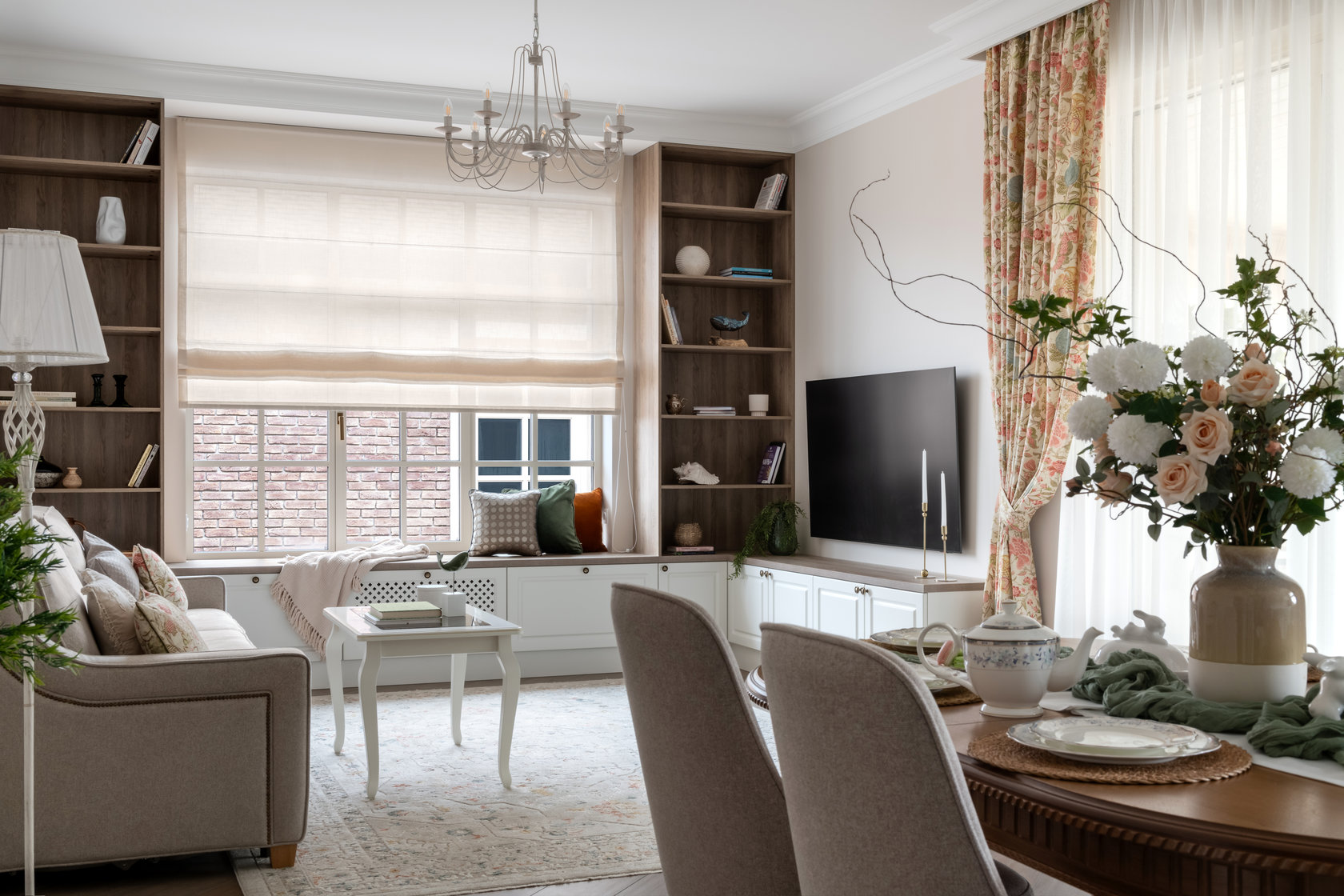 Реализованный интерьер дома 142 м²