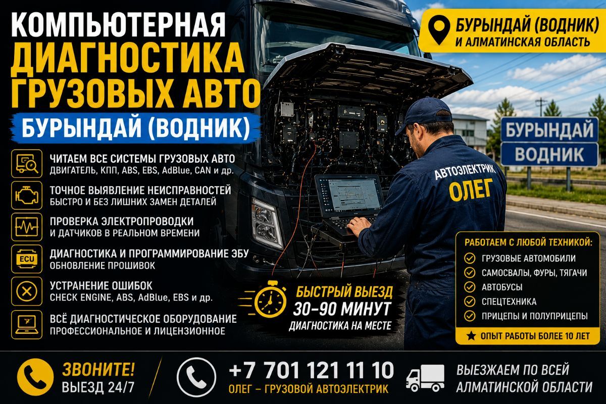 Компьютерная диагностика грузовых авто — Бурундай Водник