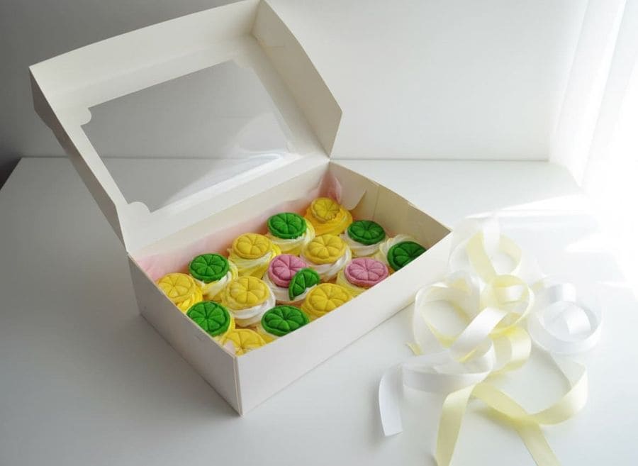 Печеньки на завитках из зефира 3