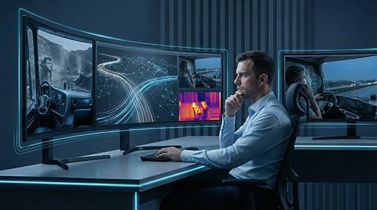 Экран монитора видеоаналитики